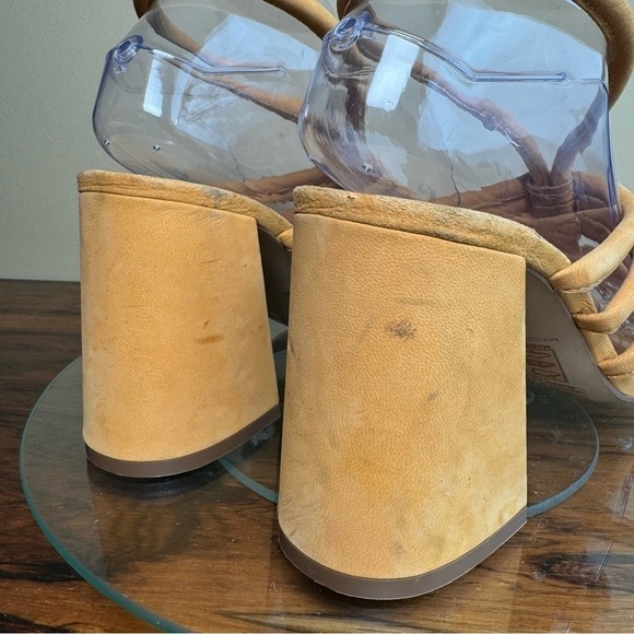 Free People Colette Cinched Heel | Hot Orange - Picture 13 of 16